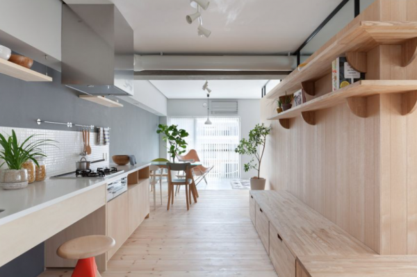 Rumah dengan Ruang Dapur Terbuka